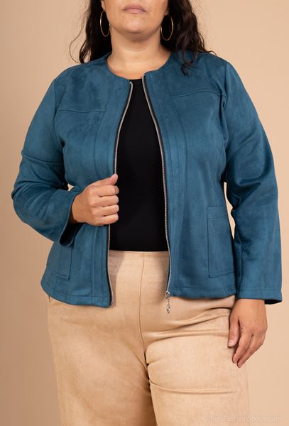 Immagine di CURVY GIRL SUEDE ZIP UP JACKET